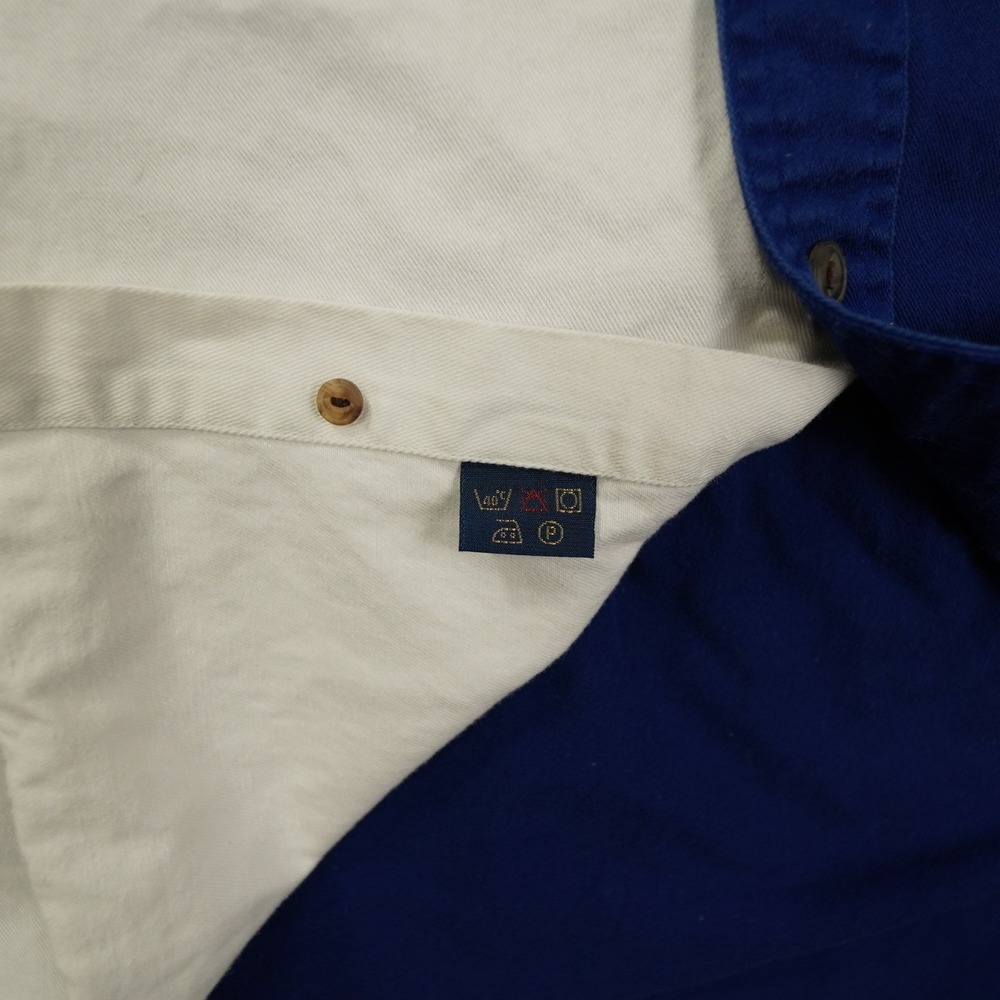 Chaps Ralph Lauren Sailboat Graphic Button Up Shirt Men's XL Colorblock Nautical - Picture 7 of 7